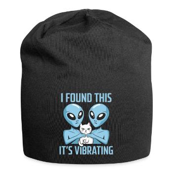 Découverte d’un chat extraterrestre - Bonnet en jersey - noir - Devant