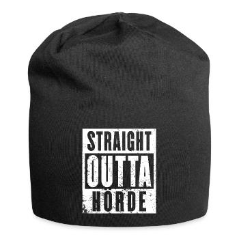 Hörde, Ruhrgebiet, Ruhrpott, Dortmund Hörde weiß - Jersey-Beanie - Schwarz - Vorne