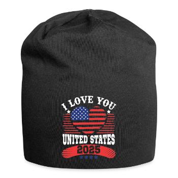 I LOVE YOU UNITED STATES - Bonnet en jersey - noir - Devant