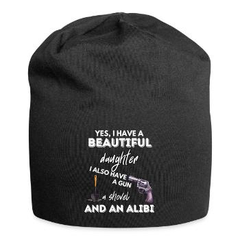 Daughter Gun Shovel Alibi - Jersey Beanie - black - Front