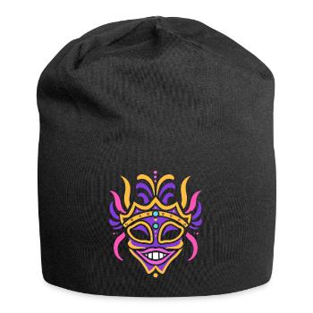 masque carnaval - Bonnet en jersey - noir - Devant