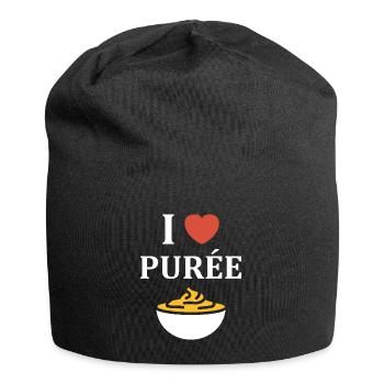 Purée - Bonnet en jersey - noir - Devant