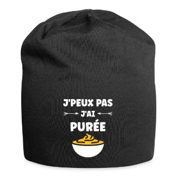 Purée - Bonnet en jersey - noir - Devant