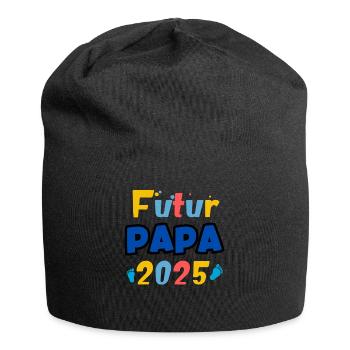 Future Dad 2025 Rainbow - Jersey Beanie - black - Front
