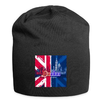London Union Jack Skyline - Jersey Beanie - black - Front