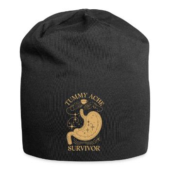Maux d’estomac : survivant des maux de ventre - Bonnet en jersey - noir - Devant