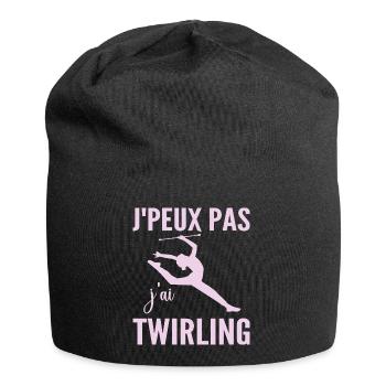 Ich kann nicht Ich Wirbel Humor Frau Wirbel - Jersey-Beanie - Schwarz - Vorne