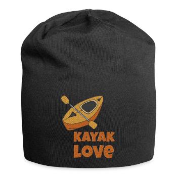 kayak love - Jersey Beanie - black - Front