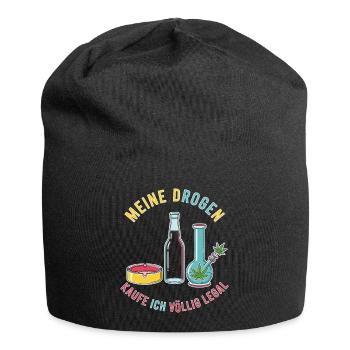 Meine Drogen – Völlig Legal ! - Jersey-Beanie - Schwarz - Vorne