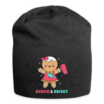Gingerbread Christmas Gingerbread Man Gingerbread - Jersey Beanie - black - Front