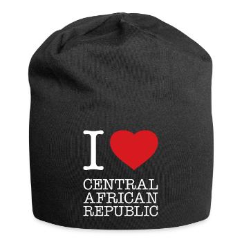J’adore République centrafricaine - Bonnet en jersey - noir - Devant
