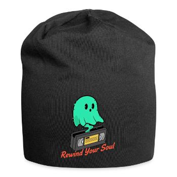 Geist Kassette Rewind Your Soul - Jersey-Beanie - Schwarz - Vorne
