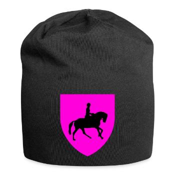 Pferde - Jersey-Beanie - Schwarz - Vorne