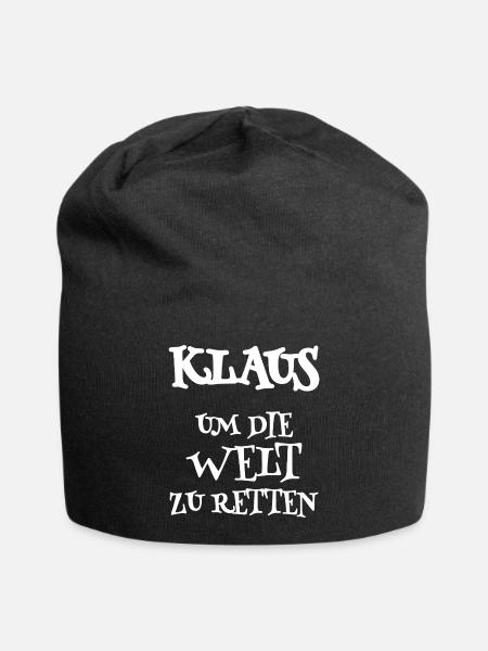Retter Klaus - Jersey-Beanie - Schwarz