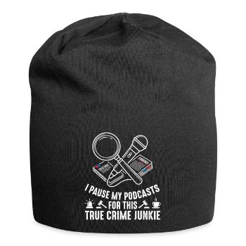 True Crime Podcast Fan - Bonnet en jersey - noir - Devant