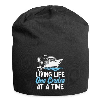 Kreuzfahrtschiff Sommerurlaub - Jersey-Beanie - Schwarz - Vorne