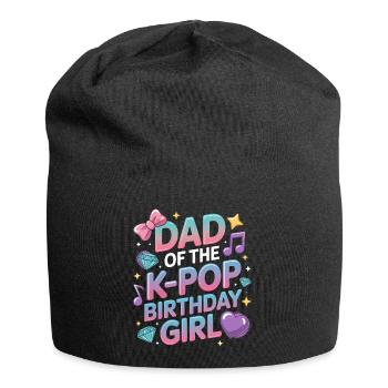 Dad of the K-Pop Birthday Boy – Proud Dad - Jersey Beanie - black - Front