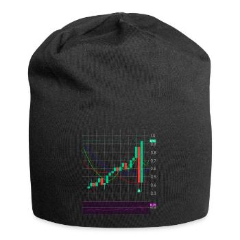 Échange d’actions crypto - Bonnet en jersey - noir - Devant