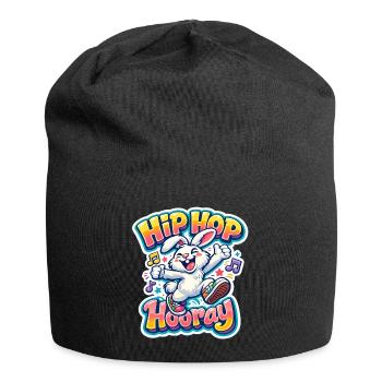 Hasenkinder - Jersey-Beanie - Schwarz - Vorne