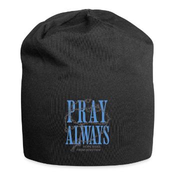 Prière Toujours d’Espoir - Bonnet en jersey - noir - Devant