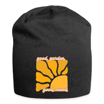 good garden good mood T-Shirt - Jersey Beanie - black - Front