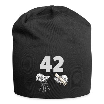 Forty-Two Keys and Scroll - Jersey Beanie - black - Front