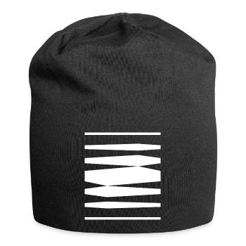 Bold Stripes design - Jersey Beanie - black - Front