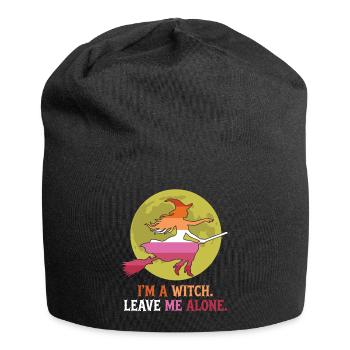 Pride Month LGBT – Ich bin eine Hexe. Lass mich in Ruhe - Jersey-Beanie - Schwarz - Vorne
