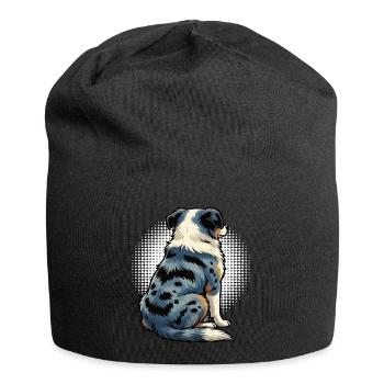 Australian Shepherd Aussie Aussiebesitzer Aussies - Jersey-Beanie - Schwarz - Vorne