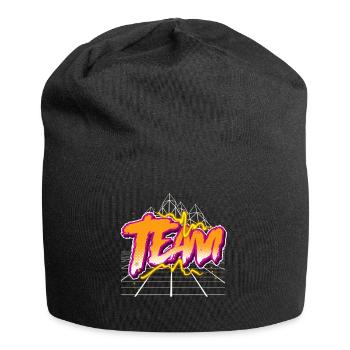 Team - Jersey-Beanie - Schwarz - Vorne