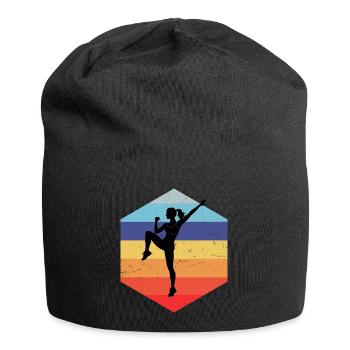 Aerobic Training Gift for Aerobics Trainer - Jersey Beanie - black - Front