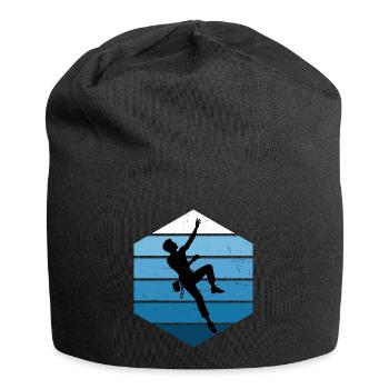 Les alpinistes et les grimpeurs s’accordent ensemble - Bonnet en jersey - noir - Devant