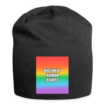 Big Fan Of Human Rights LGBT Rainbow - Jersey Beanie - black - Front
