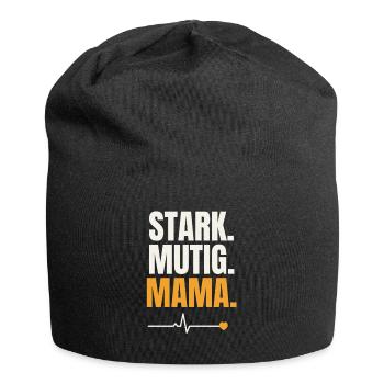 Stark Mutig Mama - Jersey-Beanie - Schwarz - Vorne