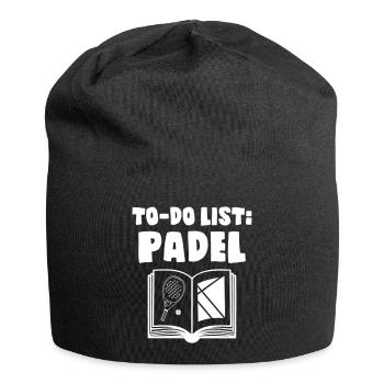 To_Do_List_Padel - Jersey Beanie - black - Front
