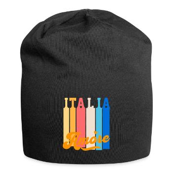 Italia Amore - Jersey-Beanie - Schwarz - Vorne