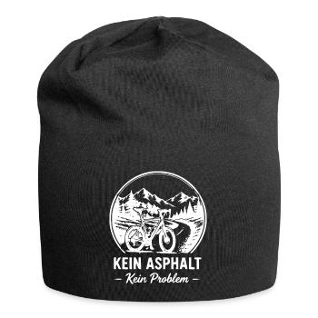 Kein Asphalt Kein Problem - Jersey-Beanie - Schwarz - Vorne