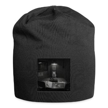 Fox Interrogation Mystère Vintage Crime Animal Vintage - Bonnet en jersey - noir - Devant