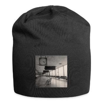 Lost Fox Noir Flughafen Retro Animal Crime Vintage - Jersey-Beanie - Schwarz - Vorne