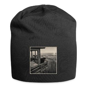 Forêt de brouillard d’ours de la faune Crime animal vintage - Bonnet en jersey - noir - Devant