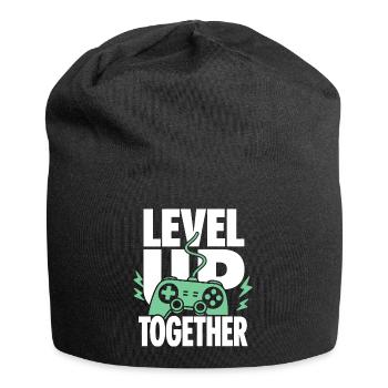 Level Up Together Gaming Controller - Jersey-Beanie - Schwarz - Vorne