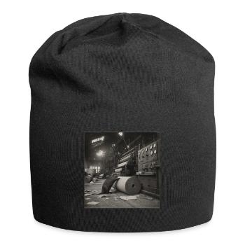 Beaver Paper Mill Industrial Retro Animal Crime - Bonnet en jersey - noir - Devant
