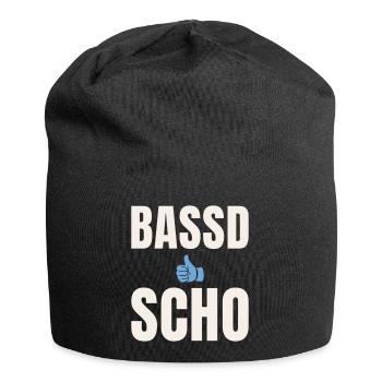 Bassd scho - Bavarois qui dit pouce levé - Bonnet en jersey - noir - Devant