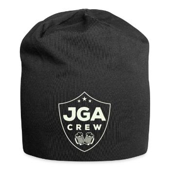 jga_crew_wappen- - Jersey-Beanie - Schwarz - Vorne