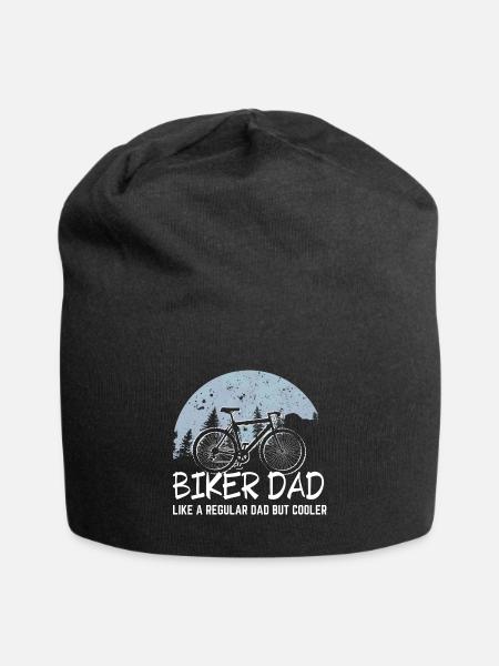 Biker Dad Cooler Fahrrad Mountainbike Papa Vater - Jersey-Beanie - Schwarz