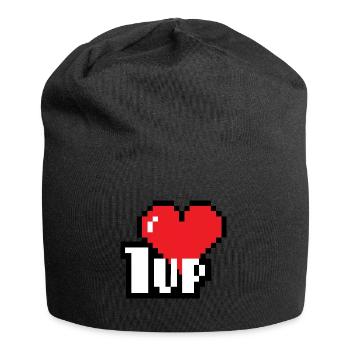 Geburtstag - Jersey-Beanie - Schwarz - Vorne