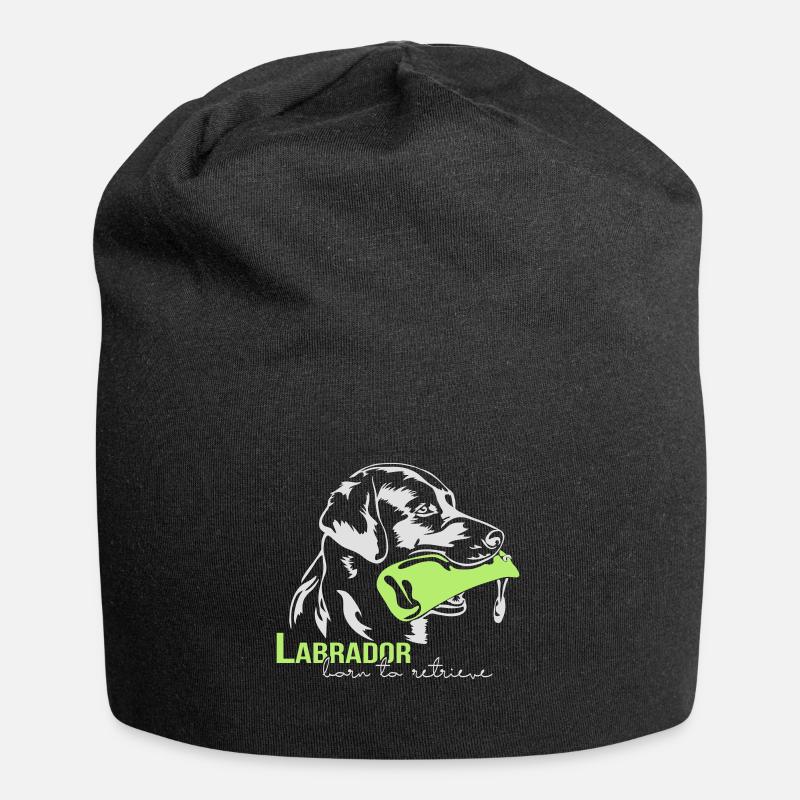 Labrador born to retrieve - Jersey-Beanie - Schwarz