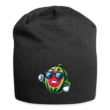 Cool Watermelon Summer Sunglasses Fruity - Jersey Beanie - black - Front
