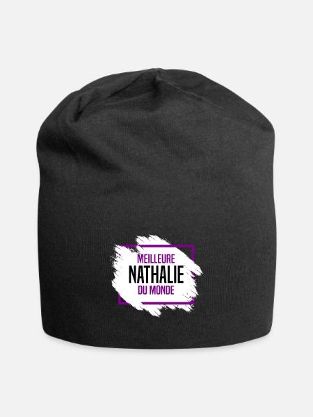 Nathalie - Bonnet en jersey - noir