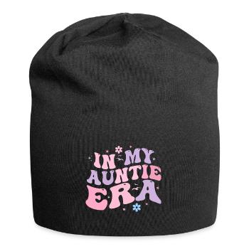 In My Auntie Era Baby Announcement for Aunt - Jersey Beanie - black - Front